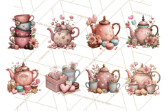 Cozy Valentine Café PNG Coffee and Cocoa Clipart Product Image 4