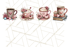 Cozy Valentine Café PNG Coffee and Cocoa Clipart Product Image 10