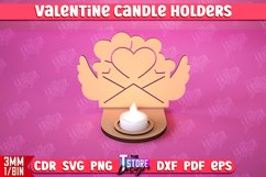 Valentine’s Day Candle Holders Laser Cut Bundle | Tealight Product Image 2
