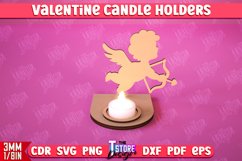 Valentine’s Day Candle Holders Laser Cut Bundle | Tealight Product Image 4
