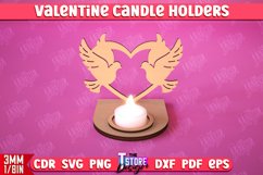 Valentine’s Day Candle Holders Laser Cut Bundle | Tealight Product Image 5