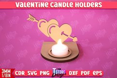 Valentine’s Day Candle Holders Laser Cut Bundle | Tealight Product Image 10
