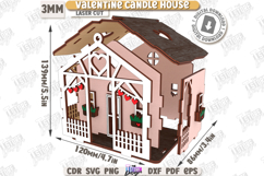 Valentine Candle Houses Laser Cut Bundle|Tea Candle Holders Product Image 10