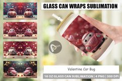 Glass Can Wraps Valentine Car Bug Product Image 1