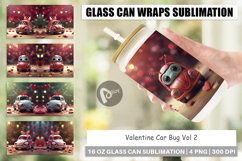 Glass Can Wraps Valentine Car Bug Product Image 1