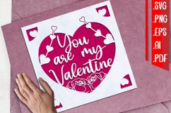 You are my Valentine Greeting Cards svg eps png ai pdf Product Image 1