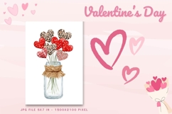 Valentine Day Card Love Heart Anniversary Card Printable_14 Product Image 1