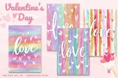 Valentine Day Card Love Heart Anniversary Card Printable_11 Product Image 1