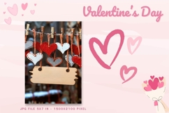 Valentine Day Card Love Heart Anniversary Card Printable_18 Product Image 1