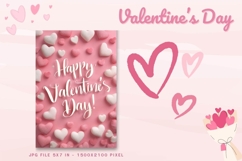 Valentine Day Card Love Heart Anniversary Card Printable_19 Product Image 1