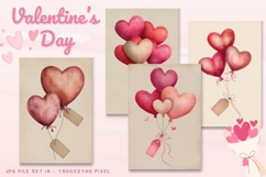 Valentine Day Card Love Heart Anniversary Card Printable_2 Product Image 1