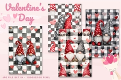 Valentine Day Card Flower Love Heart Greeting Printable Card Product Image 1