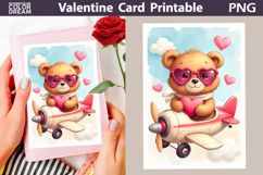 Bear Heart Valentine Card | Happy Valentines Day Product Image 1