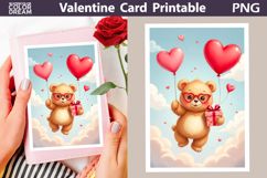 Bear Heart Valentine Card | Happy Valentines Day Product Image 1