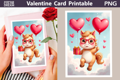 horse Heart Valentine Card | Happy Valentines Day Product Image 1