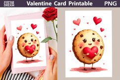 Cookie Heart Valentine Card | Happy Valentines Day Product Image 1