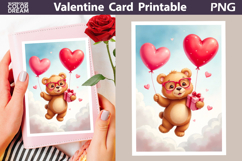 Bear Heart Valentine Card | Happy Valentines Day Product Image 1