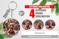 Keychain Valentine Cat Product Image 1
