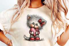 Valentine Cat Clipart Product Image 3
