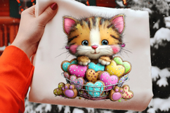 Valentine Cat Clipart PNG Product Image 2