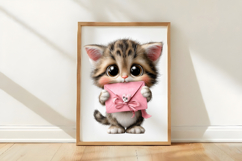 Valentine Cat Love Letter PNG Product Image 3