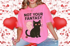 Valentine Cat PNG, Black Cat Png, Valentine Cute Cat PNG Product Image 5
