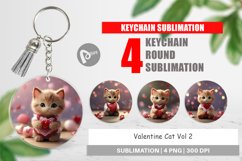 Keychain Valentine Cat Product Image 1