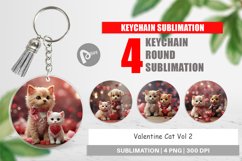 Keychain Valentine Cat Product Image 1