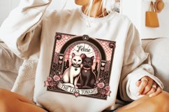 Cats Valentine&#039;s Day PNG, Valentine&#039;s Day Sublimation, Love Product Image 3