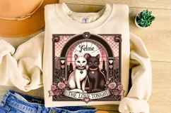 Cats Valentine's Day PNG, Valentine's Day Sublimation, Love Product Image 1
