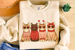 Cat Valentine's Day PNG, Cat Mom PNG, Cat Lover PNG, Xoxo Product Image 3