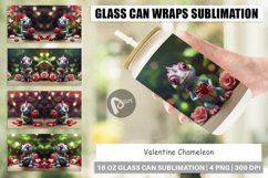 Glass Can Wraps Valentine Chameleon Product Image 1