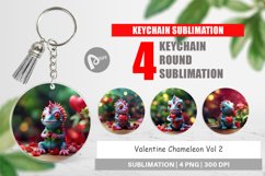 Keychain Valentine Chameleon Product Image 1