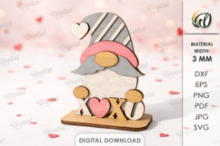 Valentine Characters Stands Bundle Lasercut. Stand Decor SVG Product Image 13