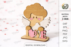 Valentine Characters Stands Bundle Lasercut. Stand Decor SVG Product Image 8