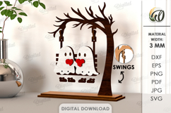 Valentine Characters On Swing Bundle Lasercut. Valentine SVG Product Image 9