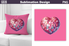 Valentine Pillow Design | Heart Sublimation Product Image 1