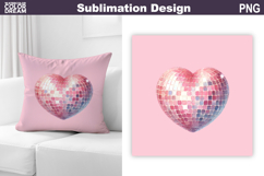 Valentine Pillow Design | Heart Sublimation Product Image 1