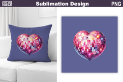 Valentine Pillow Design | Heart Sublimation Product Image 1