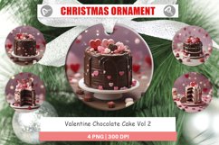 Christmas Ornaments Valentine Chocolate Cake Product Image 1