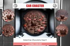 Car Coaster Valentine Chocolate Heart Product Image 1
