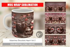 Mug sublimation design Valentine Chocolate Heart Product Image 1