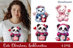 Valentines Day clipart|Cute animals clipart Product Image 1