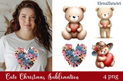 Valentines Day clipart|Cute animals clipart Product Image 1