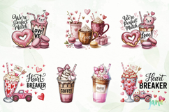 Valentine Coffee Clipart Product Image 7
