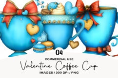 Valentine Coffee Cup Clipart Product Image 1