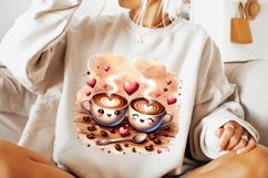 Coffee Lover PNG, Valentine&#039;s Day Coffee PNG, Latte Png Product Image 2