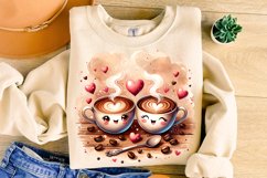 Coffee Lover PNG, Valentine&#039;s Day Coffee PNG, Latte Png Product Image 3