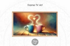 Valentine's day coffee Frame TV art, Heart Frame Tv Art Product Image 5
