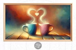 Valentine's day coffee Frame TV art